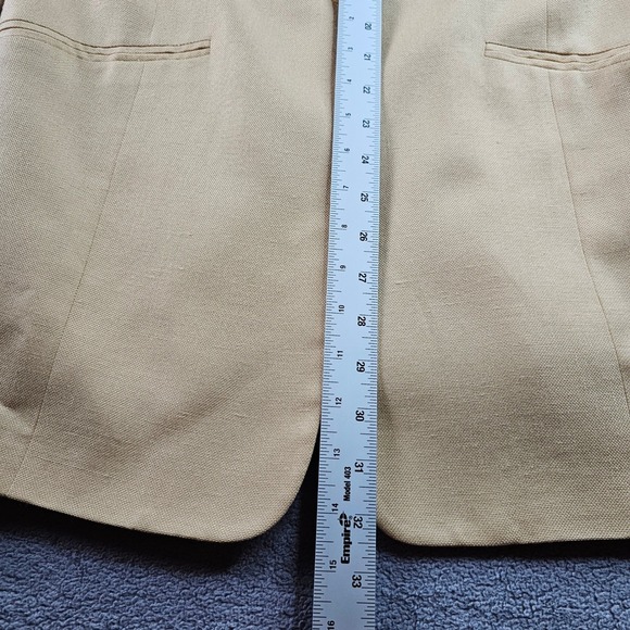 Liz Claiborne Blazer Jacket Women's 10 Light Beige Notch Lapel Single Breasted - Picture 3 of 10